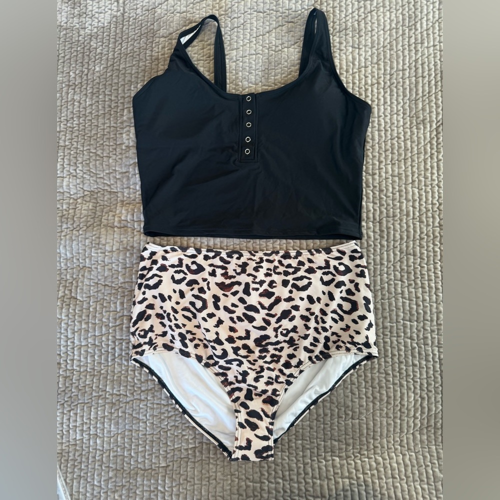 Leopard Print Bikini Set- szXL